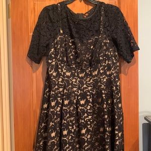 Black lace dress size 18w